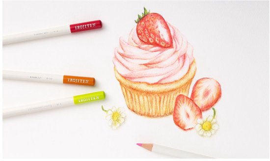 Crayons de couleur Tombow Irojiten - D1 - Cramoisi - Rouge - Lot de 6