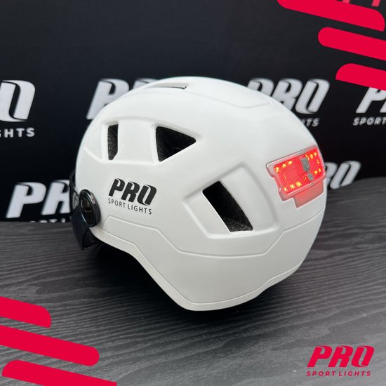Casque de vélo Adultes Speed ​​Pedelec avec visière et Cache-oreilles - Wit - Taille L - NTA8776