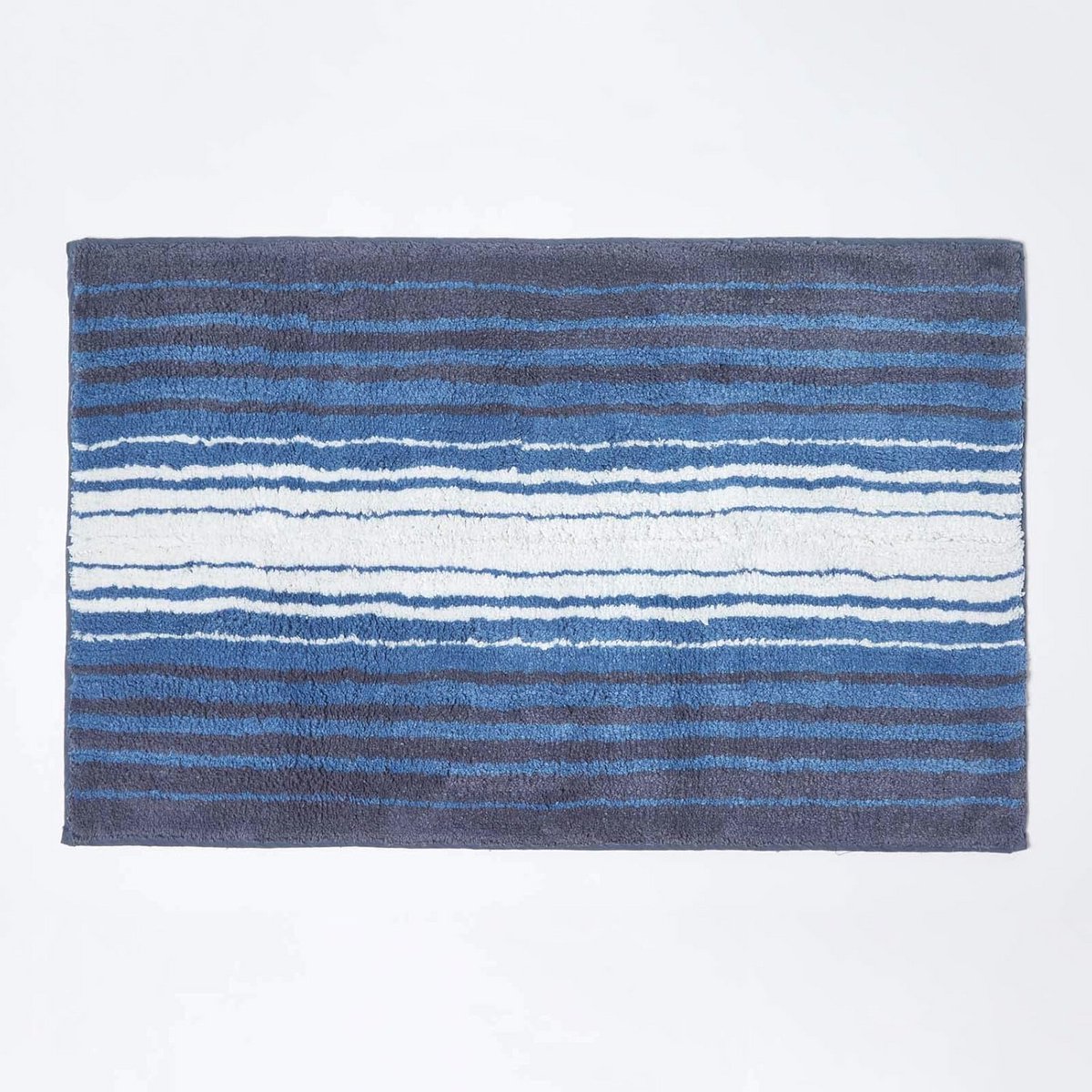 Super absorberende zacht katoenen badmat met geometrisch patroon en antislip achterzijde - 50 x 80 cm
