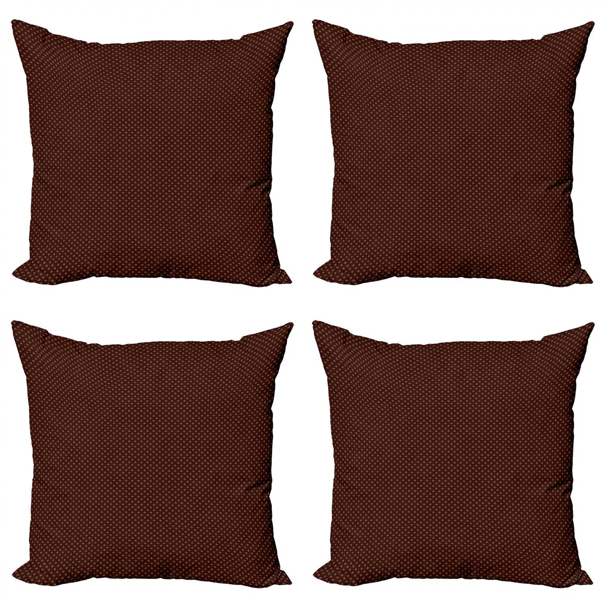 ABAKUHAUS Fleur De Lis Kussenhoezen Set 4×50 cm – Dubbelzijdig bedrukt Bordeauxrot