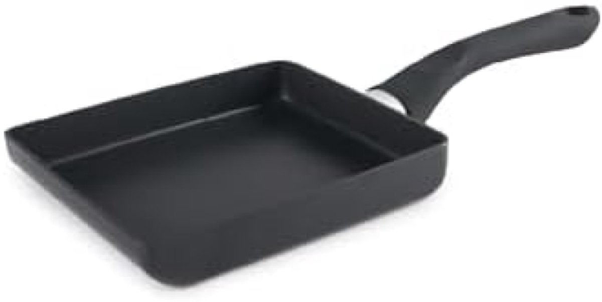 PromoHome Japanse Antiaanbaklaag Tamagoyaki Omeletpan - 15 x 18 cm, aluminium, antiaanbaklaag, geschikt voor inductie