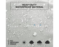 Luxe Waterdichte Fietshoes Grijs 300D XL - Geschikt voor Transport en Buitenstalling