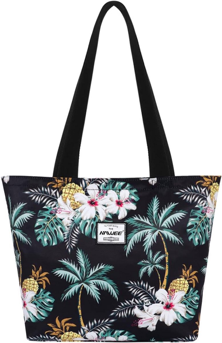 Grote Dames Shopper Tas met Ritssluiting Lichtgewicht Schoudertas Winkeltas
