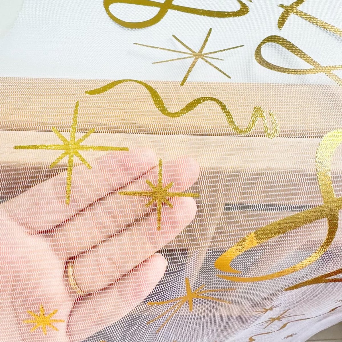Lange Gouden TafelSlinger 28 cm Breed - Afsnijbaar Decoratie voor Feesttafels