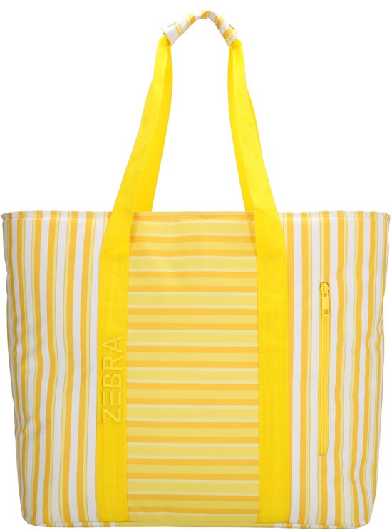 Zebra Trends Sally Deluxe Strandtas - Natgoedvak - Picknick - Strand - Antidiefstal - Geel