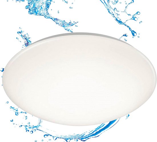 Briloner - LED Badkamer Plafondlamp Glitter Effect, RGB Badkamerlamp Ip44 Led Badkamerlamp Kleurtemperatuur Instelbaar Chroom 355x65 Mm Dxh