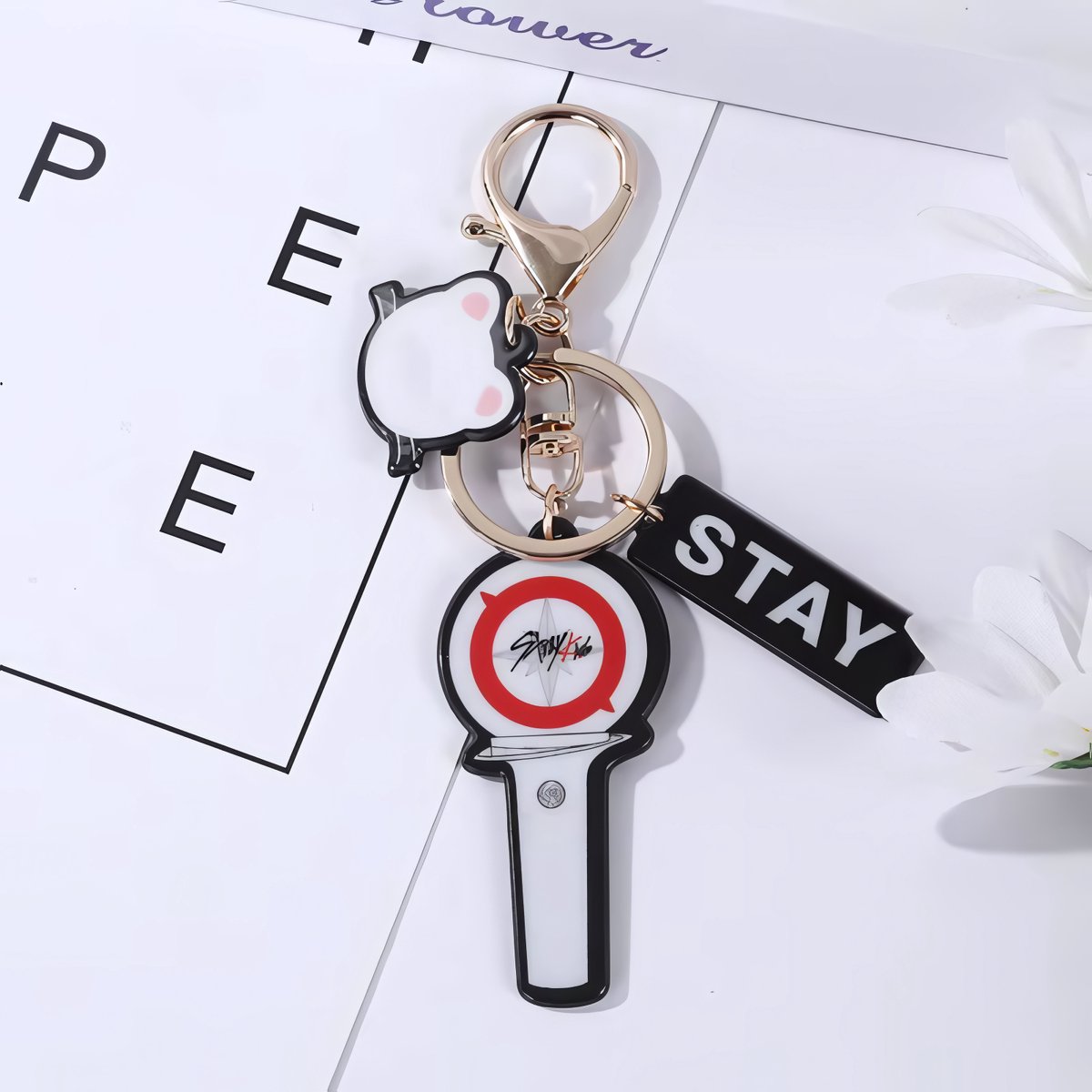 KPOP Straykids Cartoon Soft Rubber PVC Keychain Hyunjin 3Pcs Charm [Sleutelhanger]