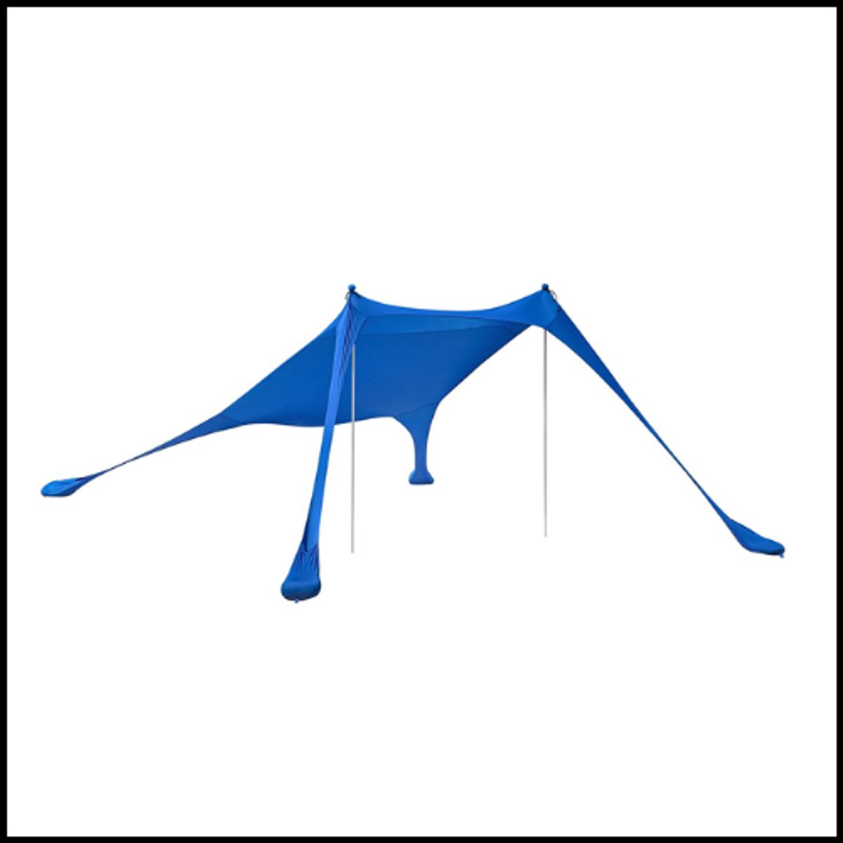Draagbare strandtent 3x3m – Zonbescherming – Lichtgewicht aluminium frame – Eenvoudige opbouw – UV-bescherming UPF30+ – Compact en draagbaar – Blauw