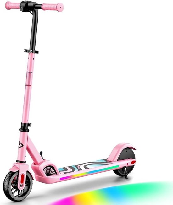 Elektrische step kinderen roze met ...