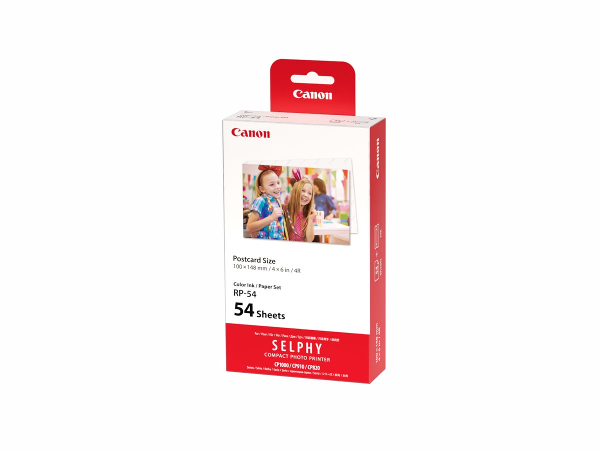 Canon RP-54 - Instant fotopapier - Inkt/papierset - Voor SELPHY CP-printers - Origineel - 10 x 15 cm formaat - 54 sheets — afbeelding 1