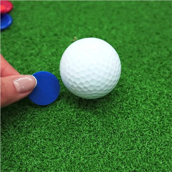Golfbal Marker Set - 10 Stuks - Diverse Kleuren - Handige Golf Markers voor op de Green - Putten & Putterslijn - Ball marker - Greenmarker - Lichtgewicht & Duurzaam - Golfaccesoires — afbeelding 2