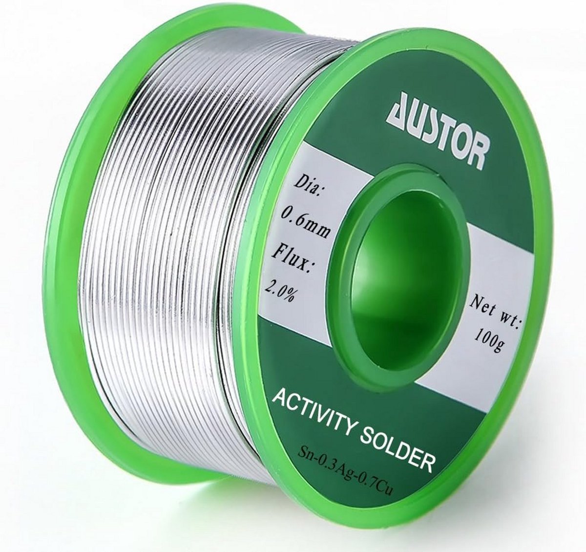 Loodvrije Soldeertin 0,6 mm 100g Sn99.3Ag0.7 met Flux