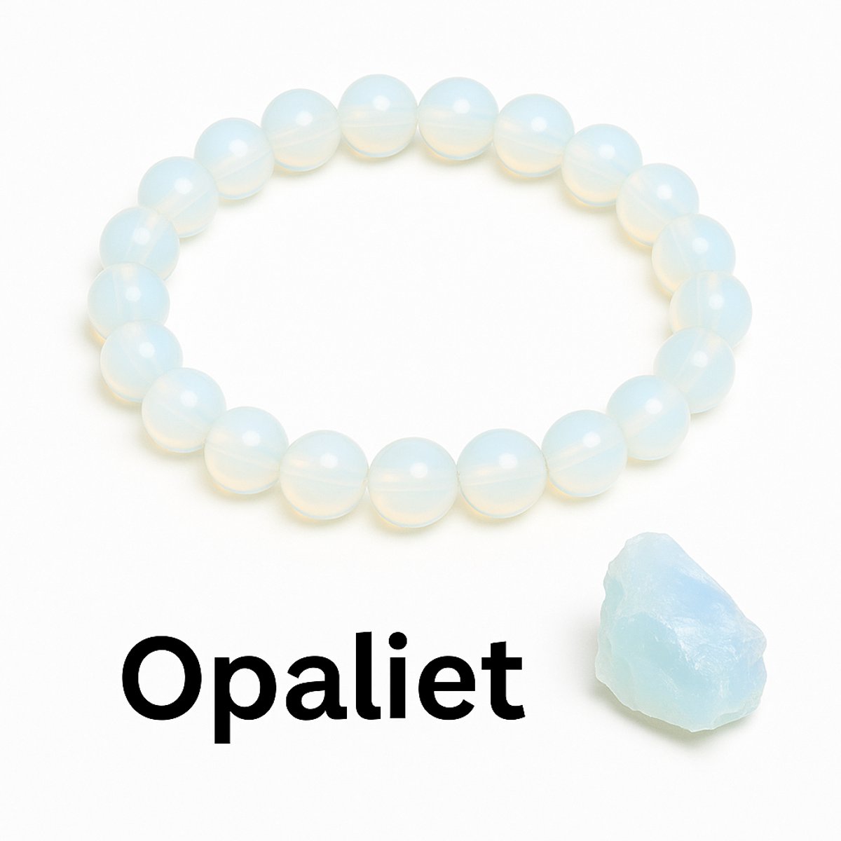 S4H® Opaliet Armband – 8mm Edelsteen Kralen – Energie & Rust – Premium Kwaliteit – Unisex