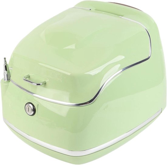 Motorfiets Topkoffer 38 Liter - Scooter Bagage Opbergkoffer Met Zachte Rugleuning - Universele Achterkant Koffer - Helm Opbergkoffer - Groen