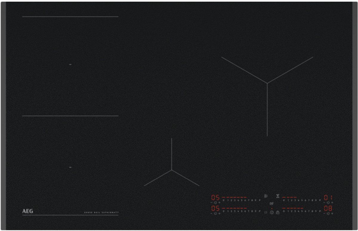 AEG TII84B10FZ SaphirMatt Inductie kookplaat Zwart
