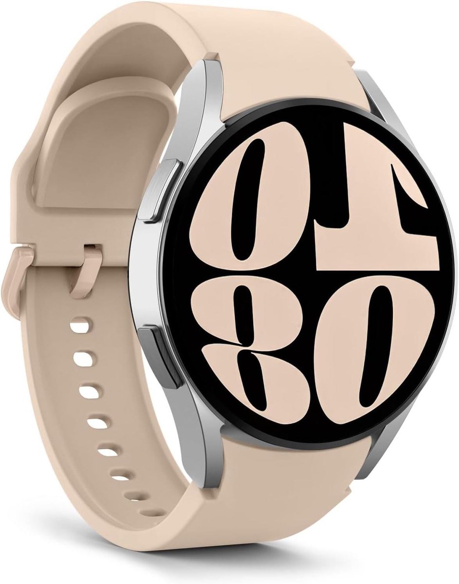 Siliconen armband voor smartwatch 40 mm, 44 mm, 45 mm, 47 mm - Zacht en duurzaam - Compatibel met diverse modellen.