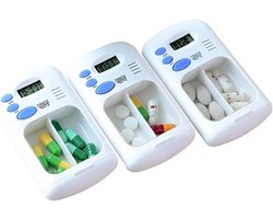Digitale Medicijndoos met Alarm en Timer - Draagbare Mini Pillendoos voor Medicijnopslag - Geneesmiddelencontainer met Elektrisch Alarm