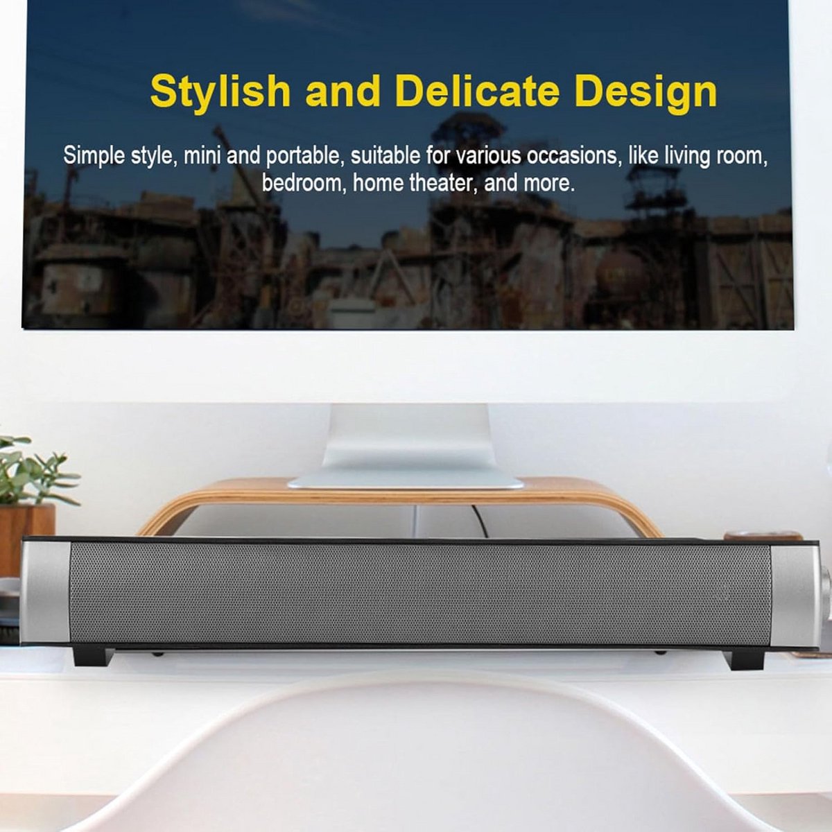 Draadloze Soundbar met Diepe Bas voor Thuisbioscoop - afbeelding 2