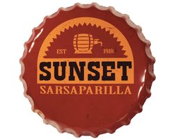 Fallout Tin Sign Sunset Sarsaparilla Bottle Cap