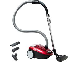 Inventum ST154RZA - Stofzuiger met zak - 1,5 liter - HEPA 13 - Lichtgewicht - Rood