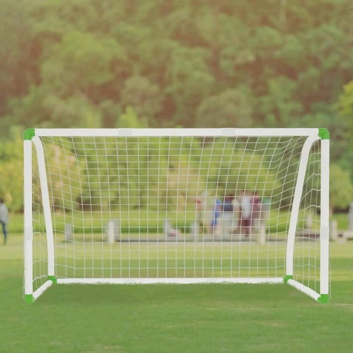 Voetbaldoel met Net – Weerbestendig Tuinvoetbaldoel – Stevig Clubtrainingsdoel voor Thuis, Park & Alle Weersomstandigheden