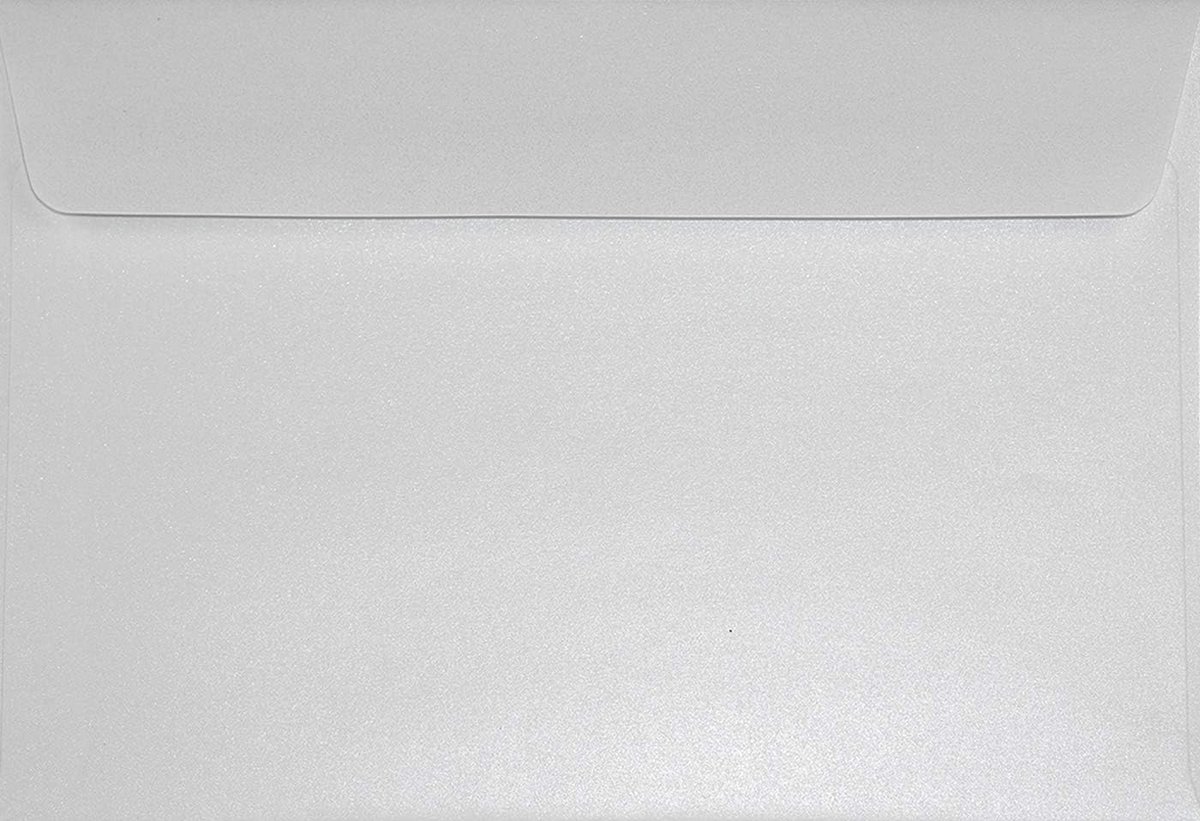 Luxe C5 Enveloppen Ivoorwit 162x229mm Metallic Effect - Geschikt voor Trouwkaarten en Bedankjes