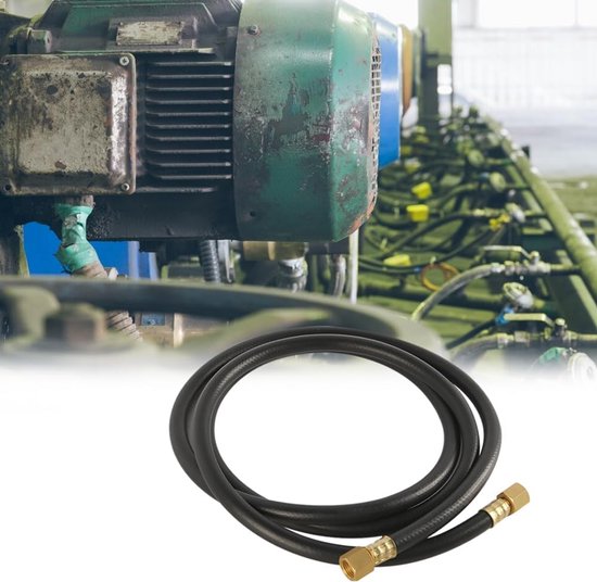 Universele Gasslang voor Argon, Stikstof en CO2 Lassen - Zwart, 2 Meter met 1/4 Inch Koppeling van Merkloos — afbeelding 3