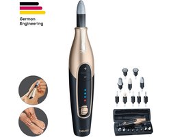 Beurer MP 84 Elektrische nagelvijl - Premium met 10 Opzetstukken - Nagelfrees voor 2 uur Draadloos gebruik - Complete kit voor mooie Handen & Voeten - Inc. Opbergetui met oplaadfunctie