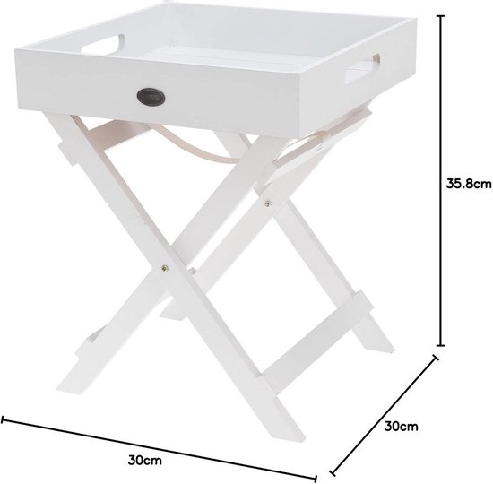 Bijzettafel Acacia Antiekgoud 40 cm Kopen