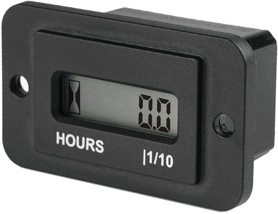 Waterdichte Digitale LCD Urenteller voor Onderhoud - DC 4.5V tot 90V | bol