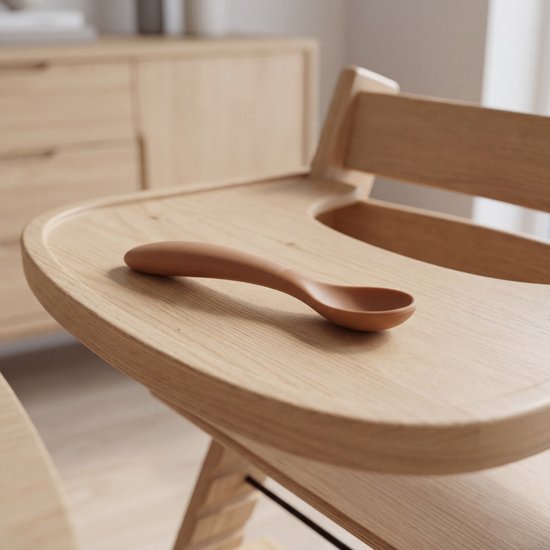 Funnies Kinder Couverts Cuillères 6 Pièces - Couverts Bébé en Silicone - Caramel & Stone Green - Ensemble de Couverts Bébé à Bec Doux - Sans BPA Sûr - Idéal pour Manger & Bouchées - 6 Pièces Cuillère First Feeding - Cuillères pour Enfants