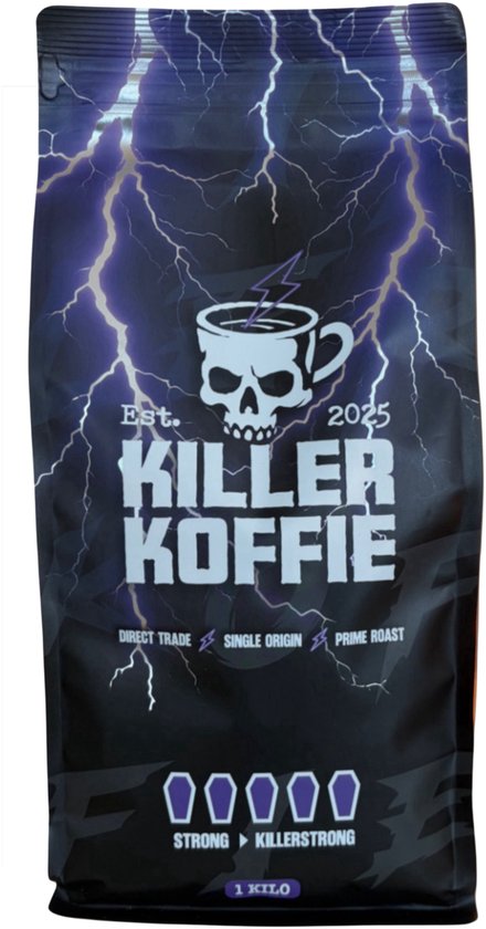 Killer Koffie Koffiebonen - 1000 gram - Espresso, Cappuccino, Koffie