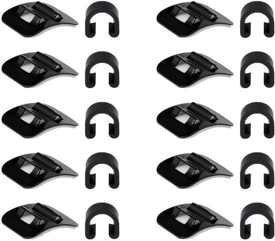 Foto: Kabelgeleider voor fietsframe c gesp aluminium 10 stuks mtb racefiets zwart of zilver fietsaccessoire kabelmanagement c vormige clip geschikt voor alle modellen 