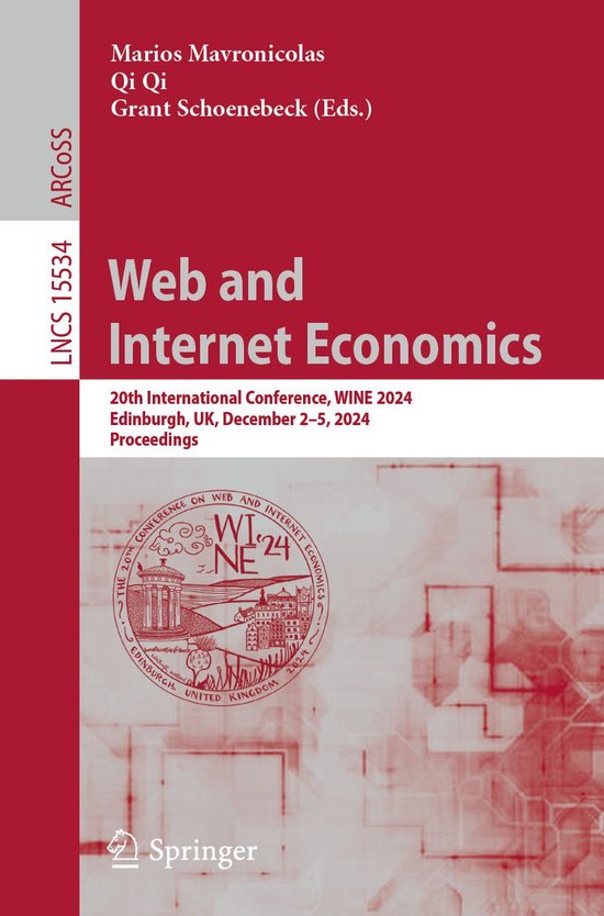 Springer Nature Proceedings Computer Science - Web and Inter ... - cover