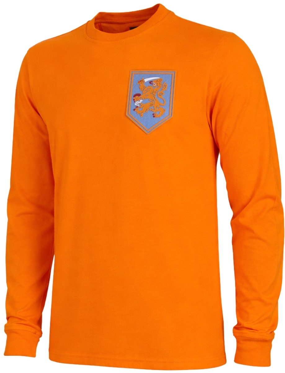 COPA Football - Holland 1966 - Retro Voetbalshirt - Heren - Lange mouw - L - Oranje