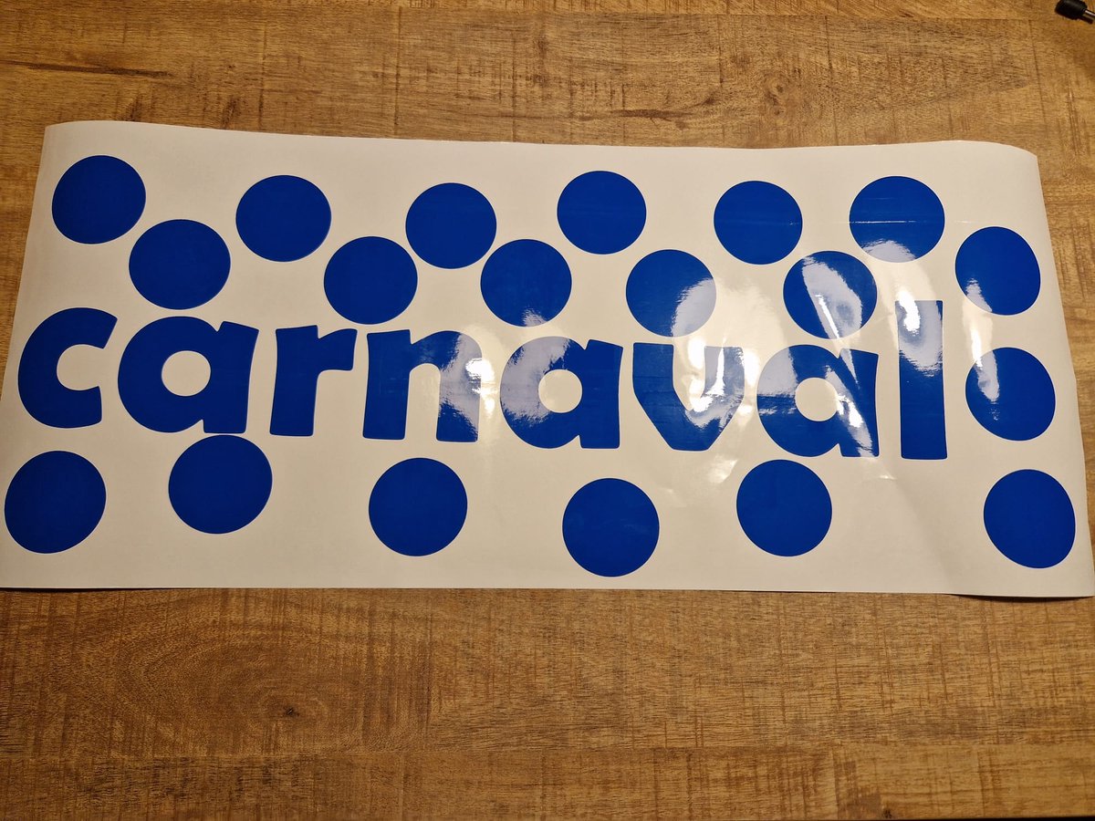 Herbruikbare statische raamsticker CARNAVAL