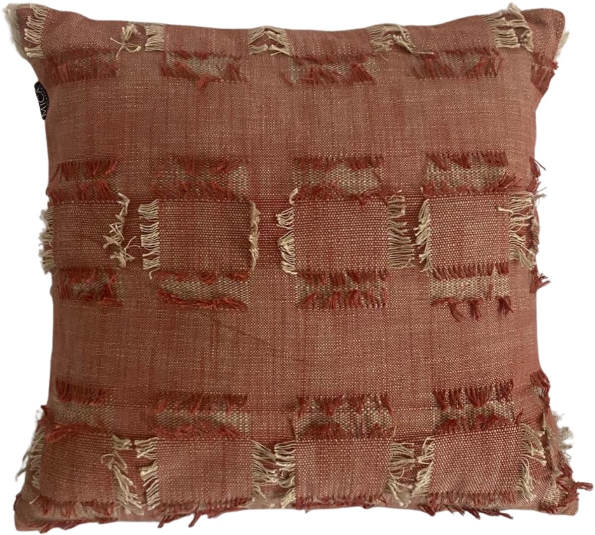 Mica Decorations Geweven Sierkussen 45x45 cm – Rood