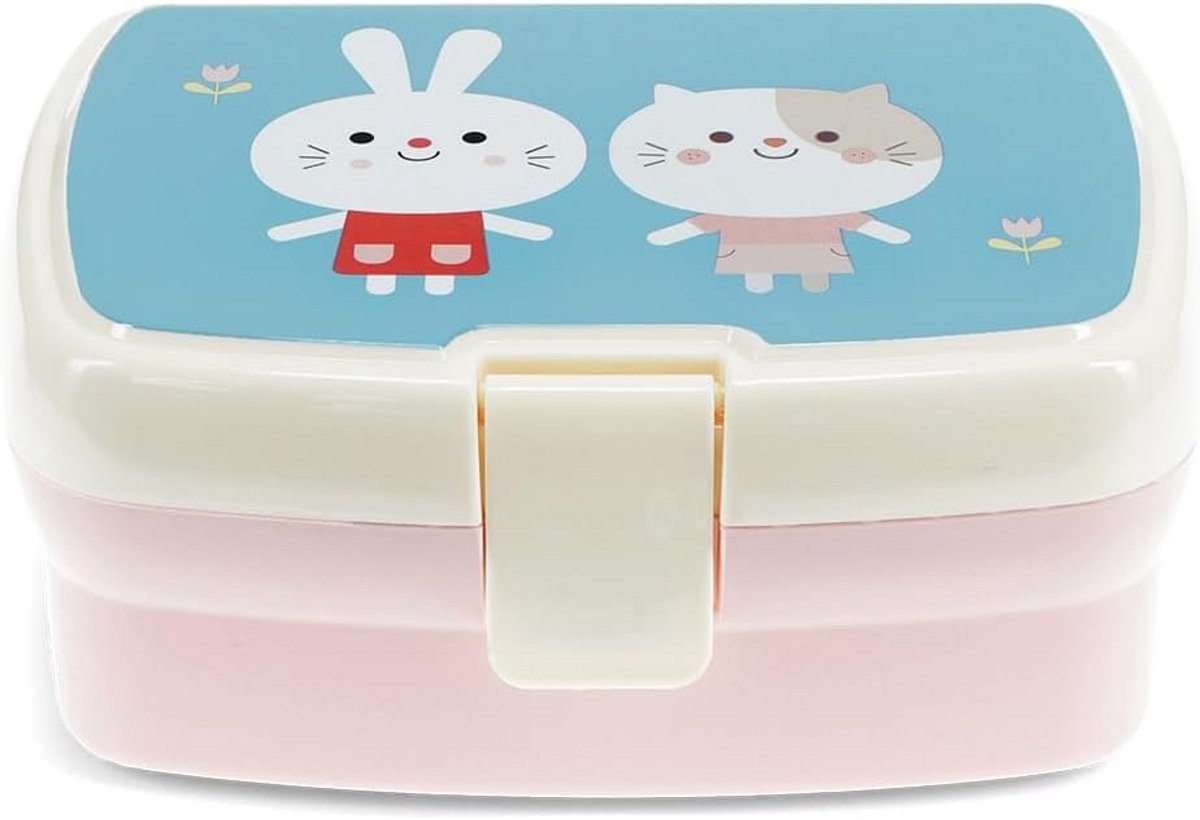 Lekkere Lunchbox voor Kinderen met Vakjes en Dienblad - Lottie Thema
