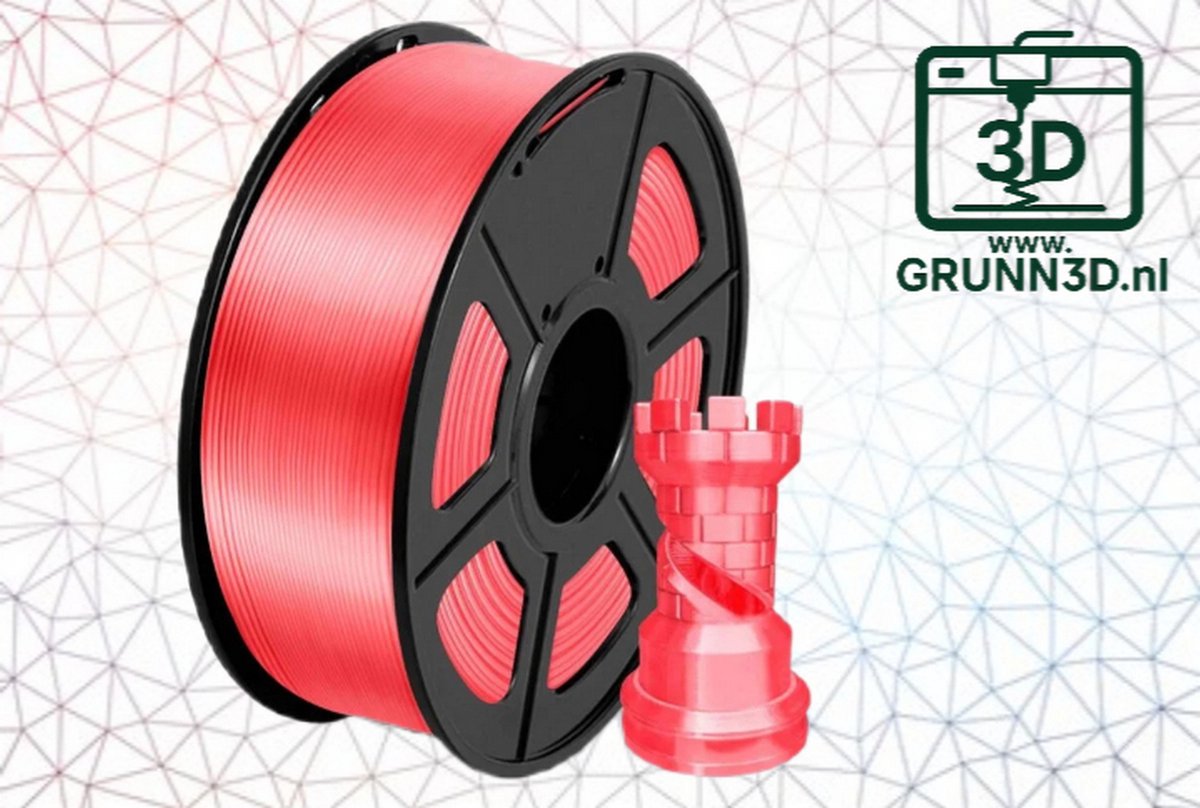 SUNLU PLA+ SILK 3D-filament 1.75mm 1kg WATERMELOEN CANDY DANDY