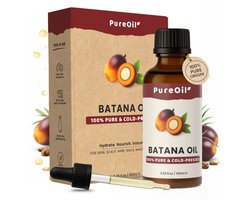 PureOil – Batana Olie 100ml – 100% Puur, Natuurlijk & Vegan – Voor Haar | Huid | Gezicht | Scalp | Nagels - Haargroei Oil - Wonderolie uit Honduras - Haarolie - Incl. Ebook - Sinterklaas Cadeautjes - Kerst cadeautjes