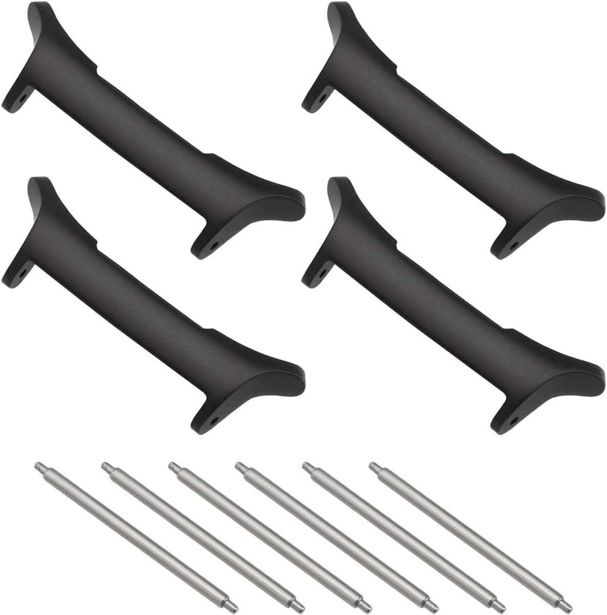 Horlogeband Connector Adapter - Galaxy Watch Ultra Accessoire - 22 mm Bandjes - Vervangingsonderdelen - Quick Release Veerstang - Horlogeband Accessoires - Samsung Smartwatches - Zwart Zilver - Gemakkelijk te Installeren - Voor 47 mm Horloges