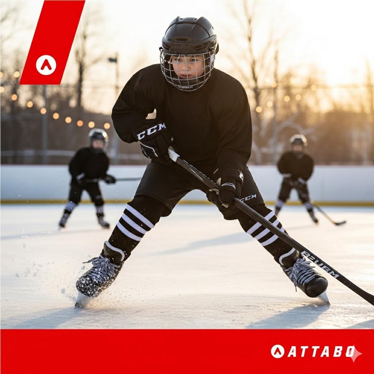 Verstelbare Kinderschaatsen – Hockeymodel met Sterke Sluiting en Warme Voering