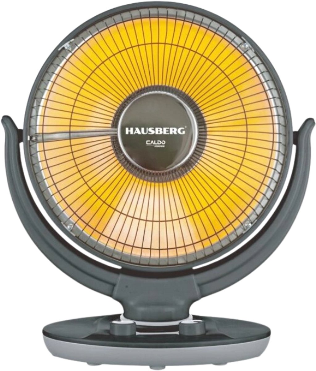 Hausberg HB-8809NG Halogeen Radiatorkachel 1000W 2-Standen Zwart