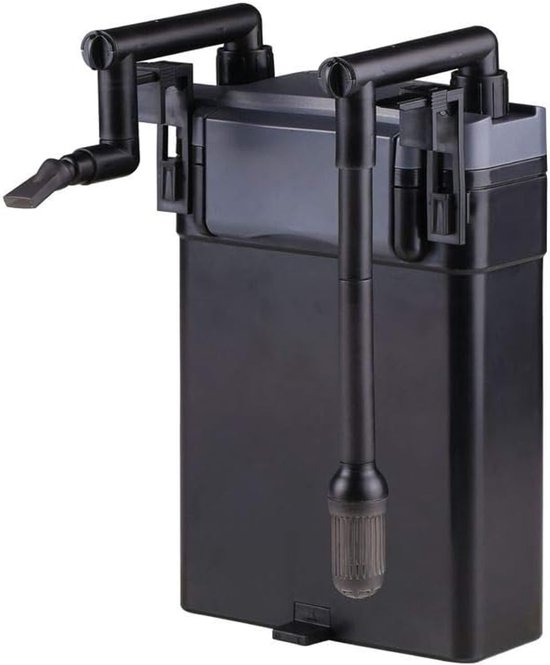 AquaOne Aquarium Hang On Filter HBL-803 I Buitenfilter voor aquaria tot 150 liter I Hoogwaardige aquariumfilter 500 l/u I Regelbare hangfilter 6 watt pomp