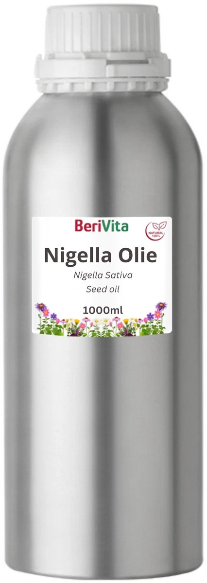 Nigella Sativa Olie Puur Liter - Zwartzaadolie, Black Seed Oil 1000ml