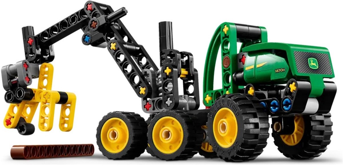 LEGO® Technic John Deere 1470H Houtoogstmachine - Werkende Klauw en Boomstam - Modelbouwspeelgoed - 42218 — afbeelding 16