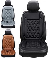 KZQ Autostoel Verwarmingskussen Premium Stoelverwarming met 3 Warmtestanden Autostoel Verwarming Warmtekussen Auto Elektrisch Verwarmd Kussen Autostoel Kussen Autostoelverwarmer Elektrische 12v Comfortabele Padding Universele Pasvorm zwart