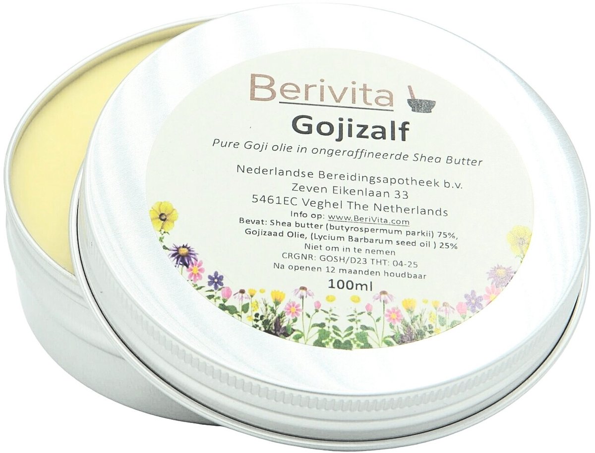 Goji Zalf 100ml Blik - Gojibes Olie met Shea Butter