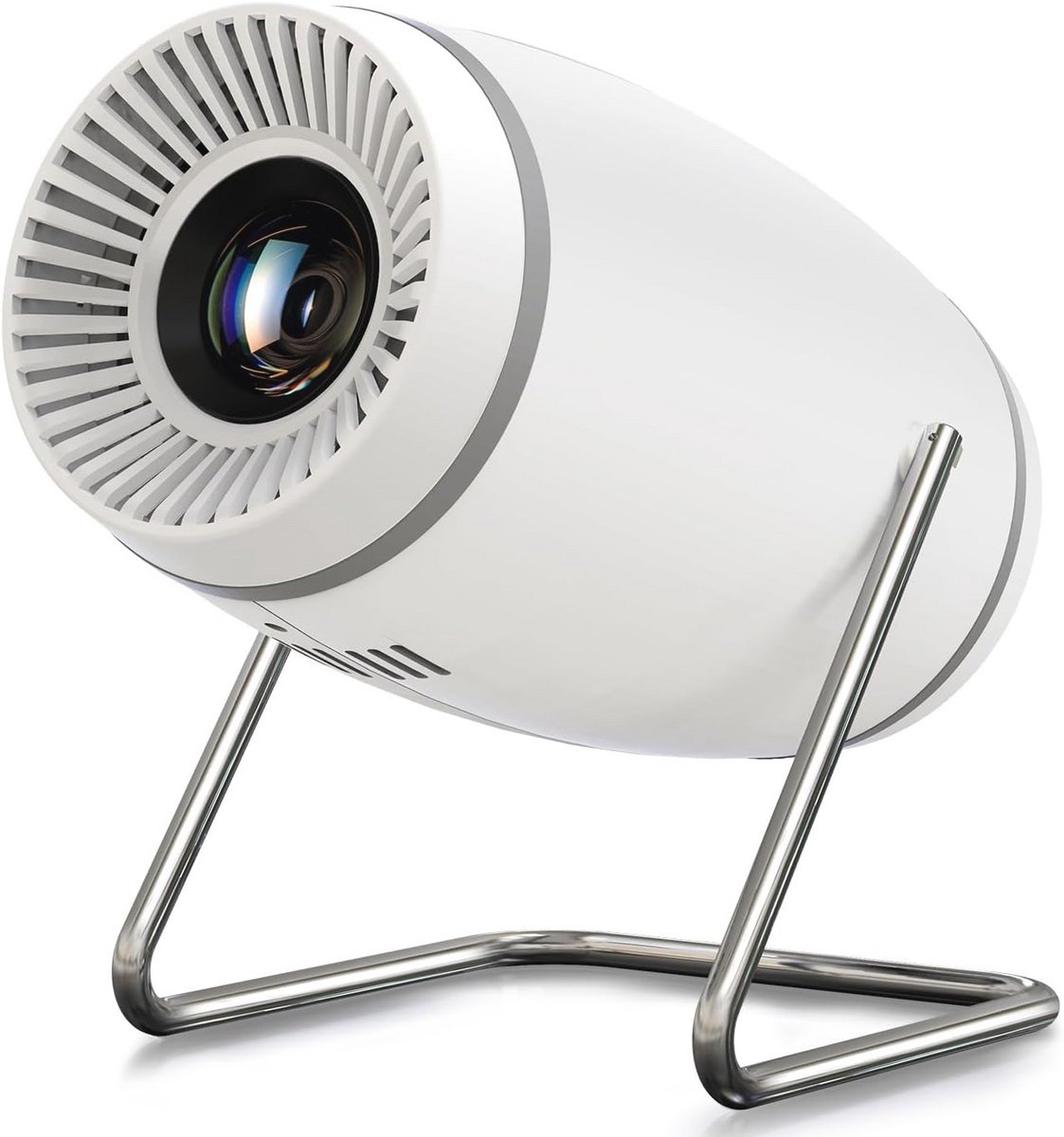Draagbare Mini Beamer met Wifi en Bluetooth - 4K en 1080P Resolutie, 330 cm Projectiegrootte, 180° Draaibaar