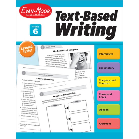 Text-Based Writing- Text Based Writing, Grade 6 - cover
